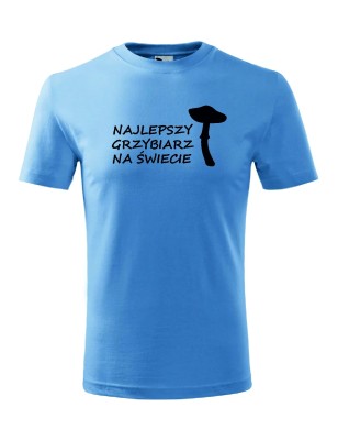 T-shirt męski najlepszy grzybiarz na świecie - 10 kolorów do wyboru