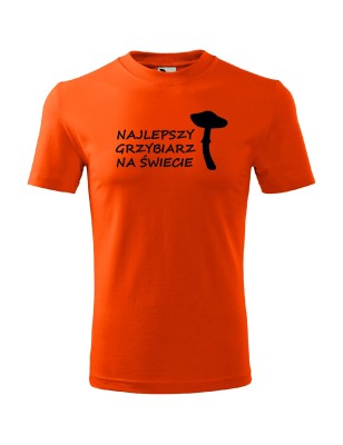 T-shirt męski najlepszy grzybiarz na świecie - 10 kolorów do wyboru