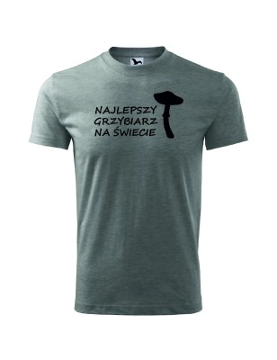 T-shirt męski najlepszy grzybiarz na świecie - 10 kolorów do wyboru