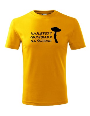 T-shirt męski najlepszy grzybiarz na świecie - 10 kolorów do wyboru