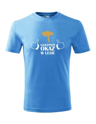 T-shirt męski najlepszy okaz w lesie - 10 kolorów do wyboru