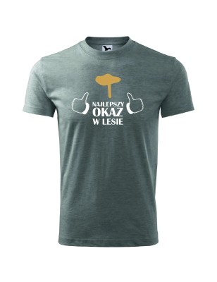 T-shirt męski najlepszy okaz w lesie - 10 kolorów do wyboru