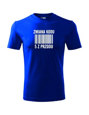 T-Shirt męski zmiana kodu 5 z przodu - 10 kolorów do wyboru