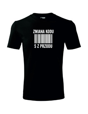 T-Shirt męski zmiana kodu 5 z przodu - 10 kolorów do wyboru