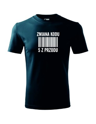 T-Shirt męski zmiana kodu 5 z przodu - 10 kolorów do wyboru