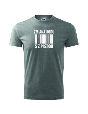 T-Shirt męski zmiana kodu 5 z przodu - 10 kolorów do wyboru