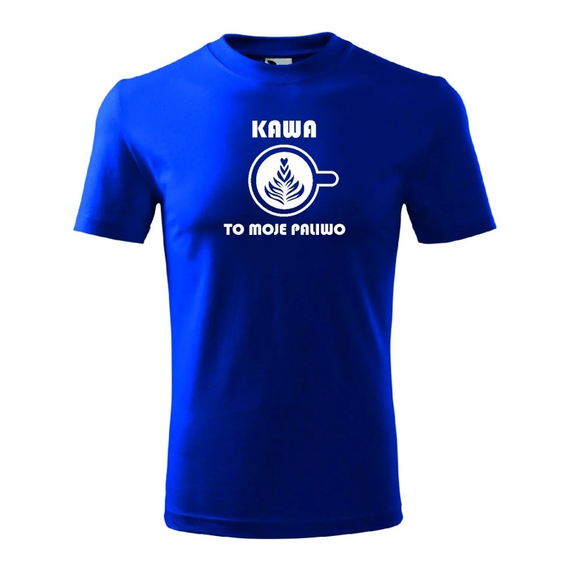 T-shirt męski kawa to moje paliwo - 10 kolorów do wyboru