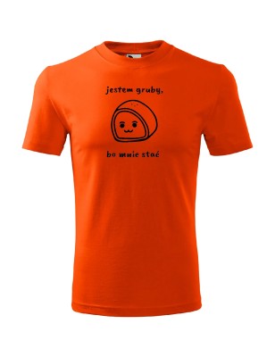 T-shirt męski jestem gruby bo mnie stać - 10 kolorów do wyboru