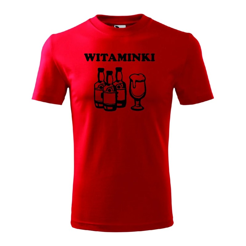 T-shirt męski witaminki - 10 kolorów do wyboru