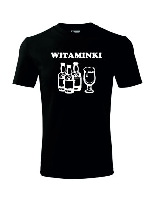 T-shirt męski witaminki - 10 kolorów do wyboru