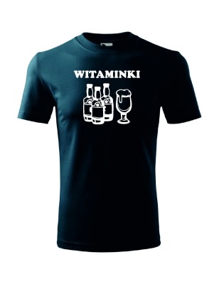 T-shirt męski witaminki - 10 kolorów do wyboru