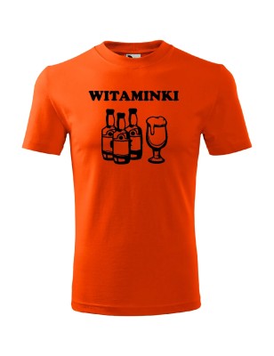 T-shirt męski witaminki - 10 kolorów do wyboru