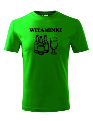 T-shirt męski witaminki - 10 kolorów do wyboru