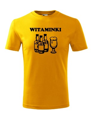 T-shirt męski witaminki - 10 kolorów do wyboru