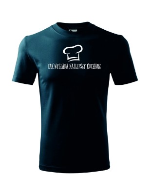 T-shirt męski najlepszy kucharz - 10 kolorów do wyboru