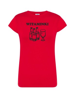 T-shirt damski witaminki - 10 kolorów do wyboru