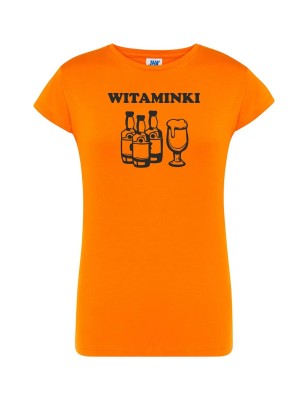 T-shirt damski witaminki - 10 kolorów do wyboru