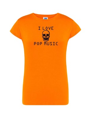 T-shirt damski I love pop music