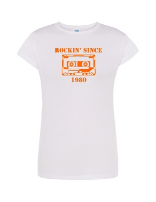 T-shirt damski rockin' since 1980