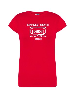 T-shirt damski rockin' since 1980