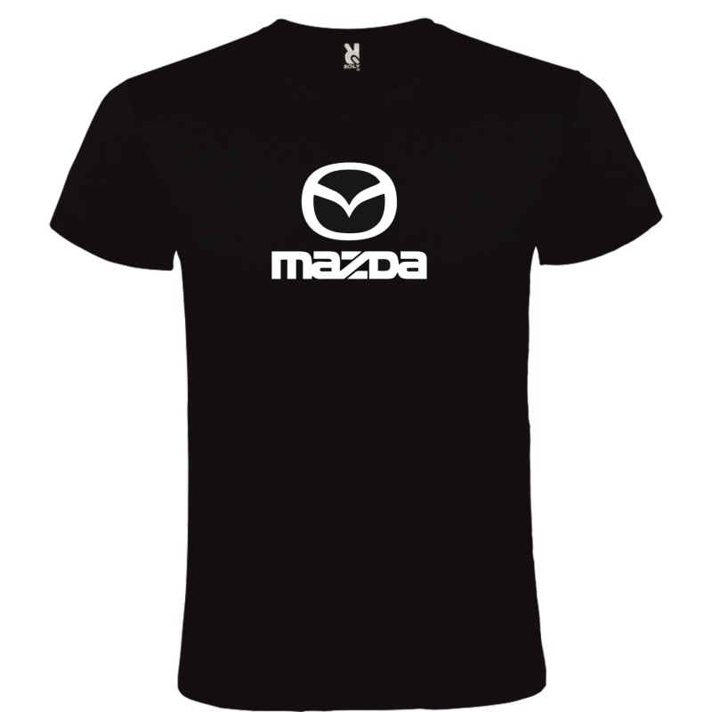 Męska koszulka T-shirt z nadrukiem Mazda czarna roz. M