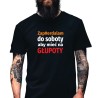 Koszulka Męska Młodzieżowa T-Shirt ZAPIERDALAM DO SOBOTY Bawełna roz. S