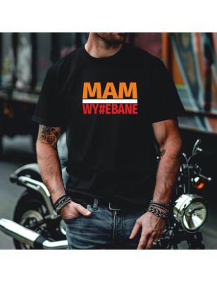 Koszulka Męska Młodzieżowa T-Shirt MAM WYJEBANE Bawełna roz. S