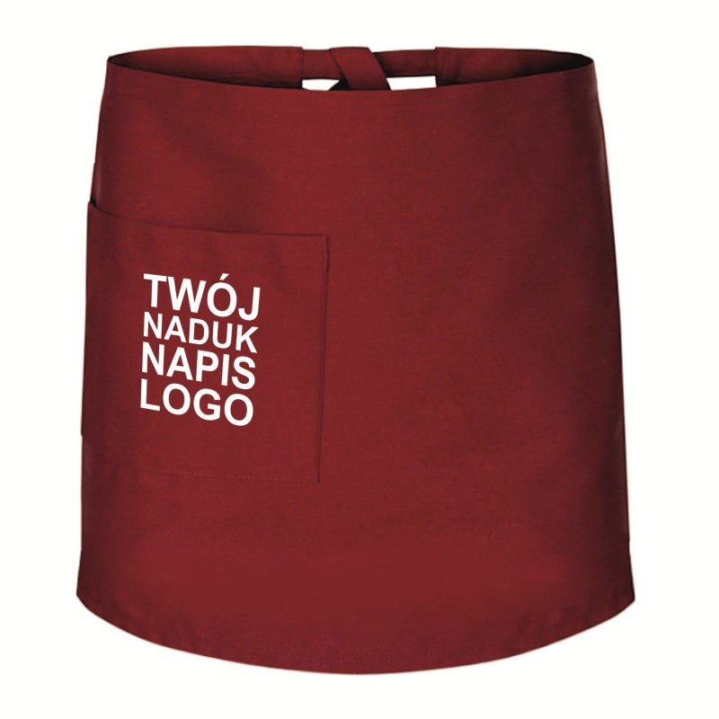 Zapaska długość 50cm bordowa Zapaska długość 50cm bordowa