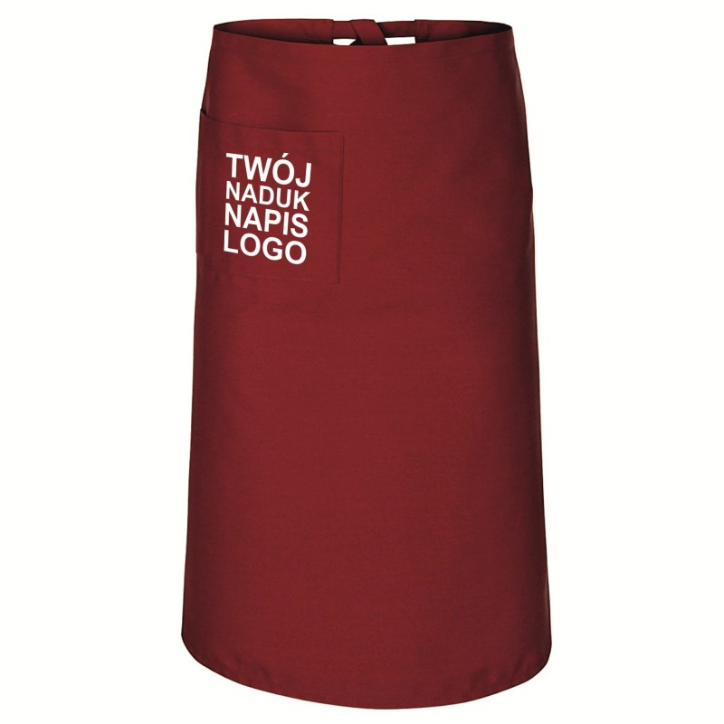 Zapaska długość 75cm bordowa Zapaska długość 75cm bordowa