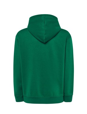 Męska bluza dresowa z kapturem zielona z twoim logo