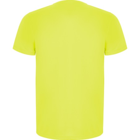 T-shirt męski sportowy do biegania na rower żółty fluo