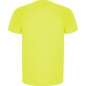 T-shirt męski sportowy do biegania na rower żółty fluo