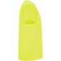 T-shirt męski sportowy do biegania na rower żółty fluo
