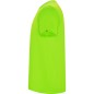 T-shirt męski sportowy do biegania na rower zielony fluo