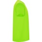 T-shirt męski sportowy do biegania na rower zielony fluo