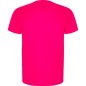 T-shirt męski sportowy do biegania na rower różowy fluo