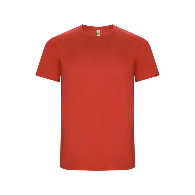 T-shirt męski sportowy do biegania na rower czerwony