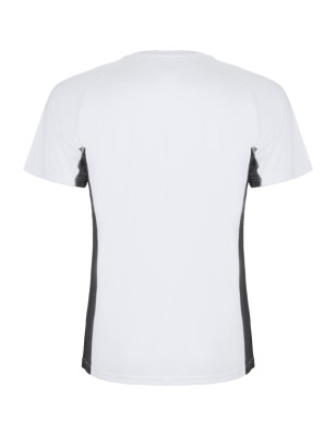 T-shirt męski dwukolorowy sportowy przyjemny w dotyku biały