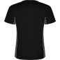 T-shirt męski dwukolorowy sportowy przyjemny w dotyku z twoim nadrukiem logo czarny