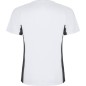 T-shirt męski dwukolorowy sportowy przyjemny w dotyku z twoim nadrukiem logo biały