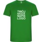 T-shirt męski sportowy szybkoschnący z twoim nadrukiem logo zielony