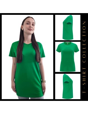 Damska koszulka T-shirt z twoim napisem nadrukiem logo zielona