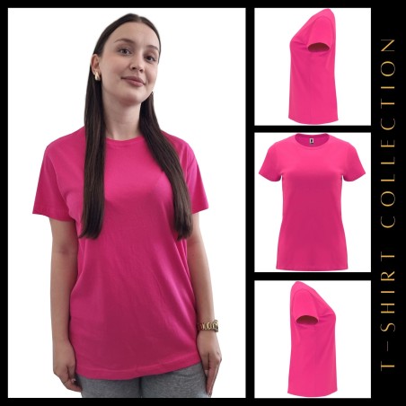 Damska koszulka T-shirt z twoim napisem nadrukiem logo różowa