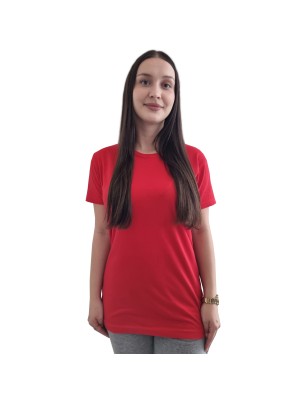 Damska koszulka T-shirt z twoim napisem nadrukiem logo czerwona