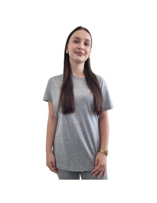 Damska koszulka T-shirt z twoim napisem nadrukiem logo szara