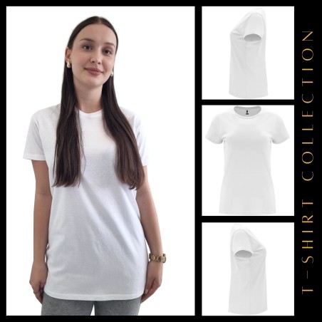 Damska koszulka T-shirt z twoim napisem nadrukiem logo biała