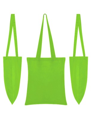 Bawełniana torba wielokrotnego użytku limonkowa