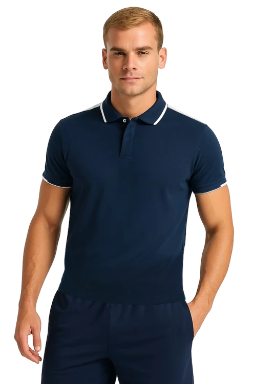 meska-elegancka-koszulka-polo-granatowa-biae-wstaw