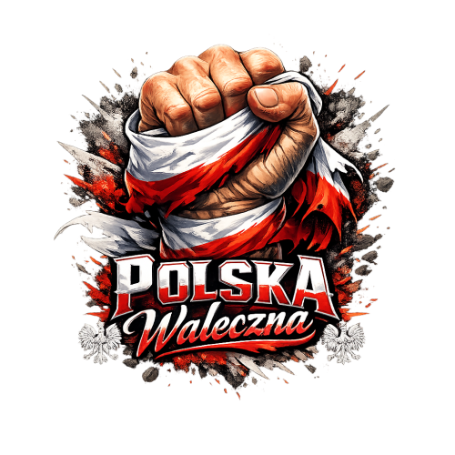 K1-W14 koszulka patriotyczna piesc trzymajaca flage polski polska waleczna mockup.png