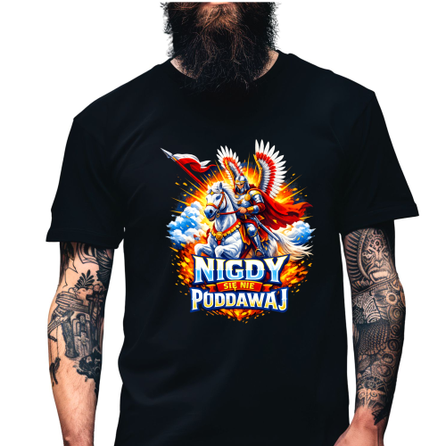 K1-W18 koszulka patriotyczna husaria nigdy sie nie poddawaj.png